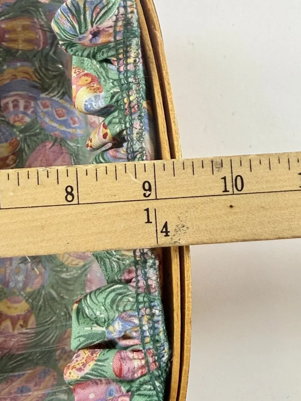 Longaberger 1998 Christmas Liner W/Handle Square Basket & Insert Clear Protector
